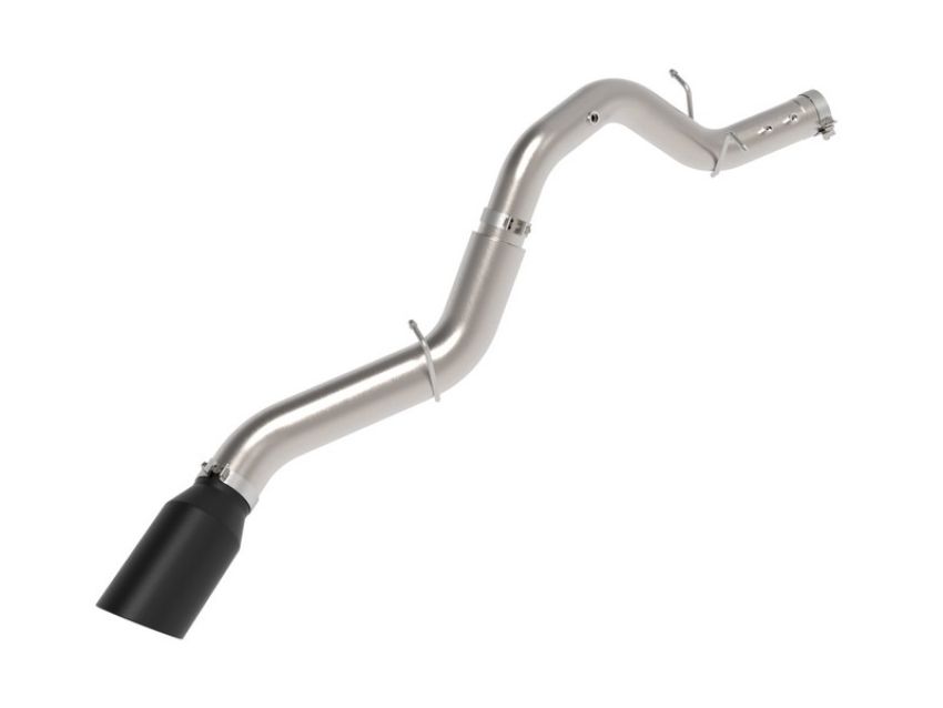aFe Power 49-44147-B Large Bore-HD 5 IN DPF-Back Stainless Steel Exhaust System w/Black Tip