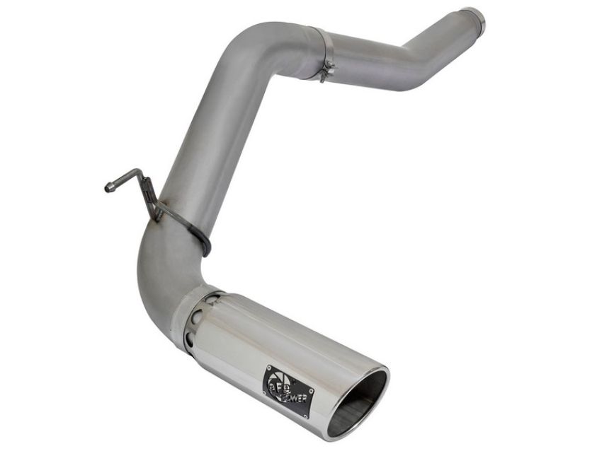 aFe Power 49-46112-P Large Bore-HD 5 IN DPF-Back Stainless Steel Exhaust System w/Polished Tip