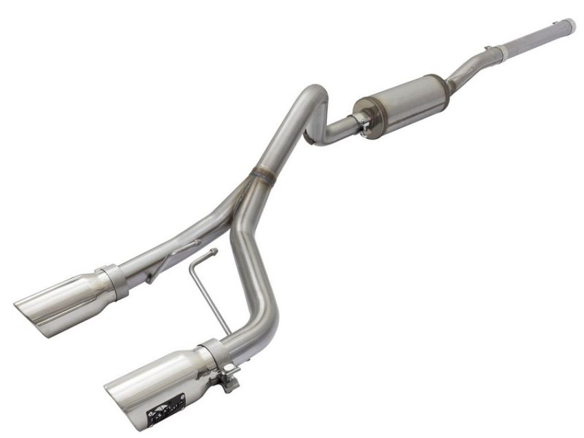 aFe Power 49-48056-P Rebel Series 2-1/2 IN 409 Stainless Steel Cat-Back Exhaust System w/Polished Tip