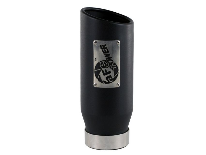 aFe Power 49-92011-B MACH Force-Xp 409 Stainless Steel Clamp-on Exhaust Tip Black
