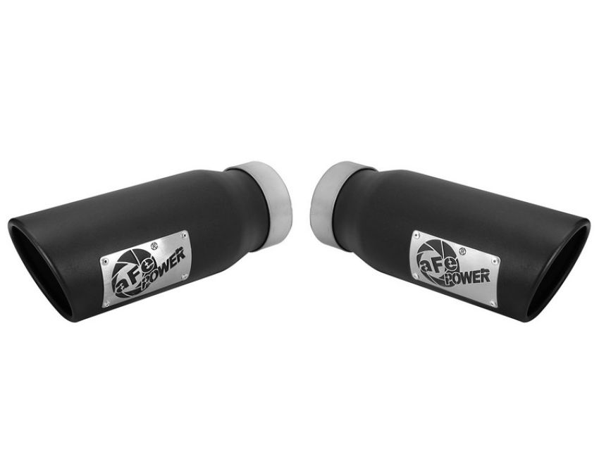 aFe Power 49-92011-PL12 MACH Force-Xp 409 Stainless Steel Clamp-on Exhaust Tip Black