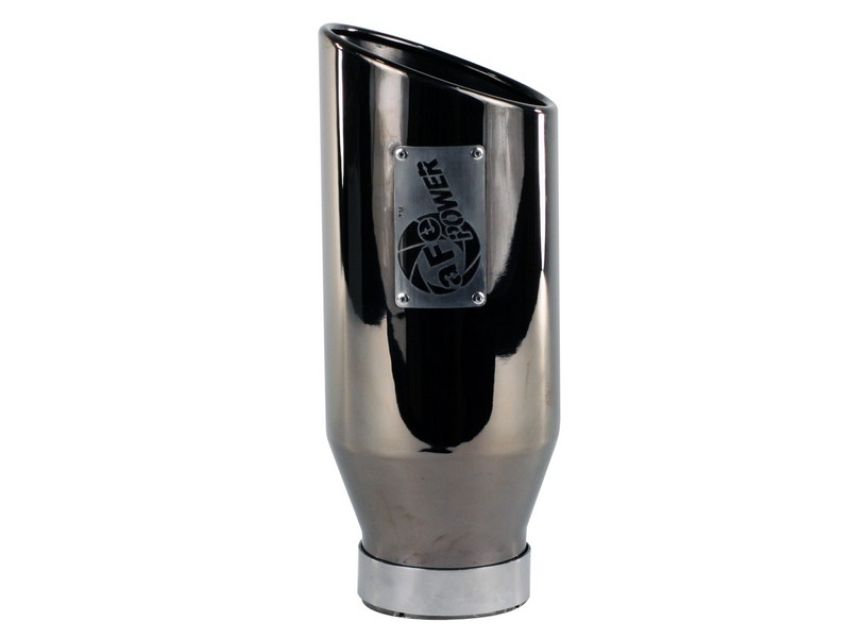 aFe Power 49-92018-BC MACH Force-Xp 409 Stainless Steel Clamp-on Exhaust Tip Black Chrome