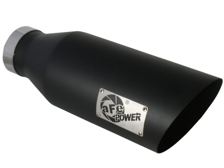 aFe Power 49-92023-B MACH Force-Xp 409 Stainless Steel Clamp-on Exhaust Tip Black