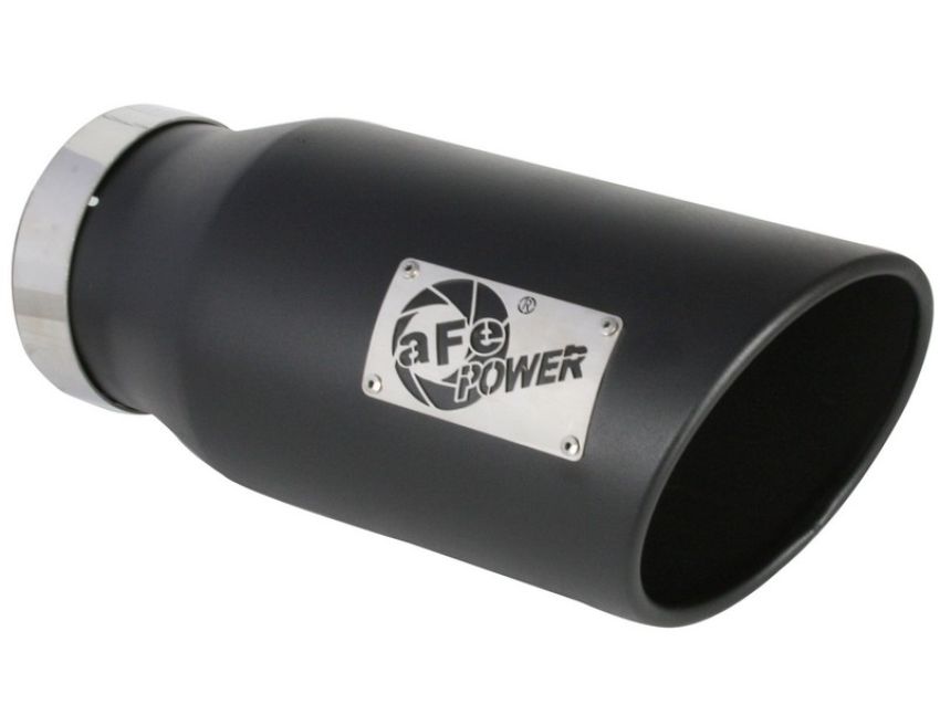 aFe Power 49-92027-B MACH Force-Xp 409 Stainless Steel Clamp-on Exhaust Tip Black