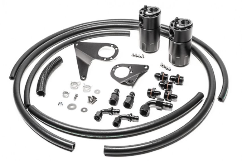 Radium Engineering 20-1107-FL DUAL CATCH CAN KIT, EVO X, FLUID LOCK
