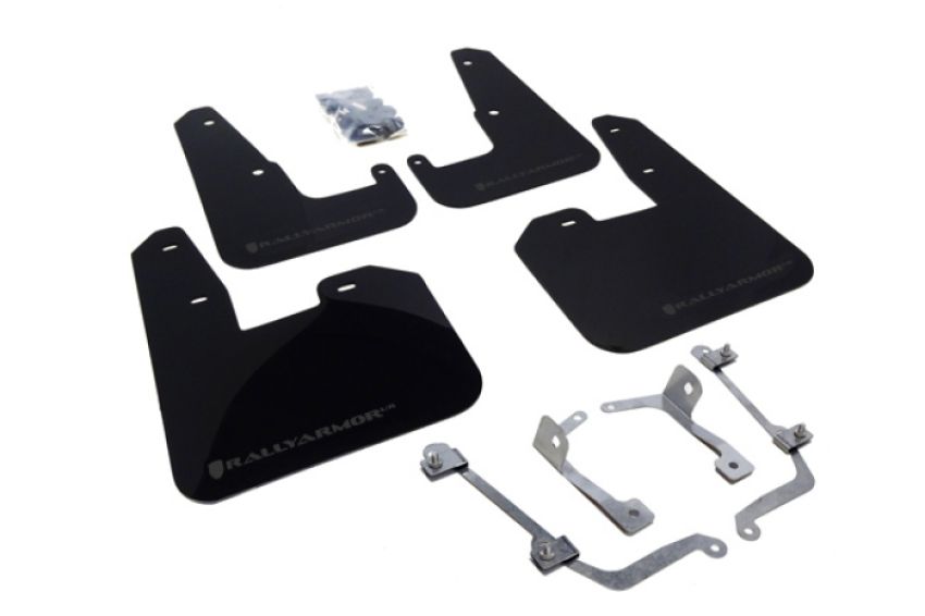 Rally Armor MF15-UR-BLK/GRY Black Mud Flap/Grey Logo