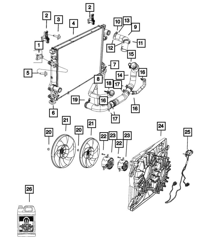 MOPAR 4809147AA CLAMP