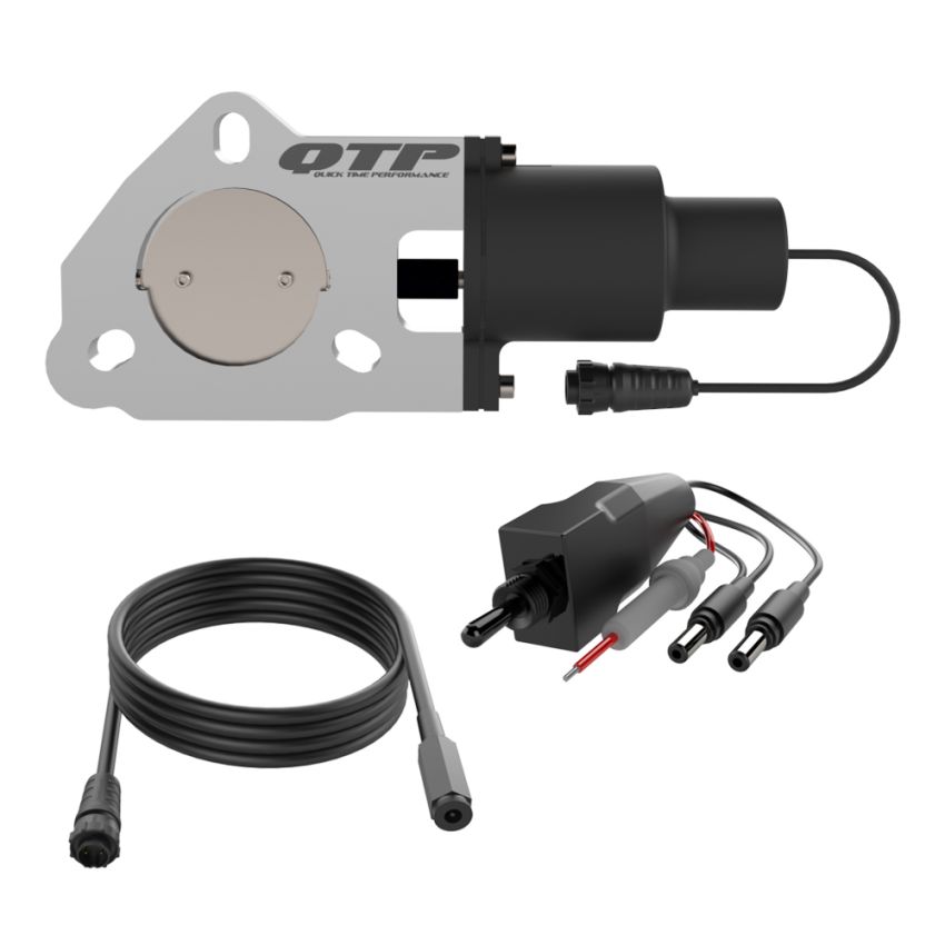 QTP QTEC25 2.5in Bolt-On QTEC Electric Cutout Valve - Single