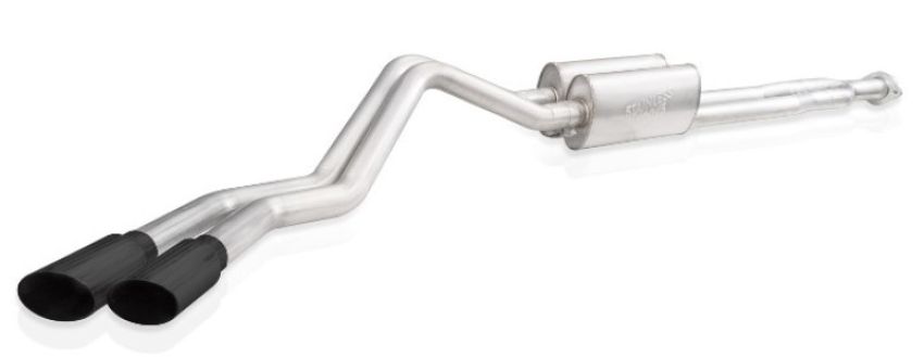 Stainless Works CT220CBL-B 2020-21 Silverado HD 6.6L Legend Catback Black Tips
