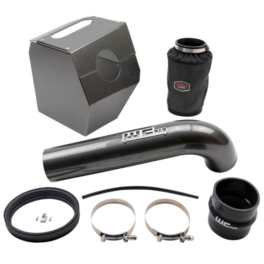 Wehrli WCF100344-CRO 17-19 Duramax L5P 4in. Intake Kit - Chevy Orange