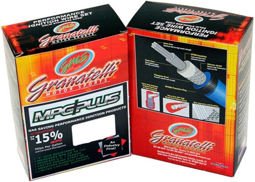Granatelli Motor Sports 28-2116HTBL Ignition Wires And Coil On/Near Plug Connectors - Ford