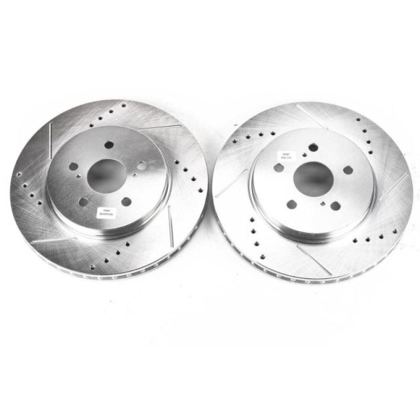 PowerStop JBR1152XPR PowerStop Evolution Performance Drilled, Slotted & Plated Brake Rotor Pair