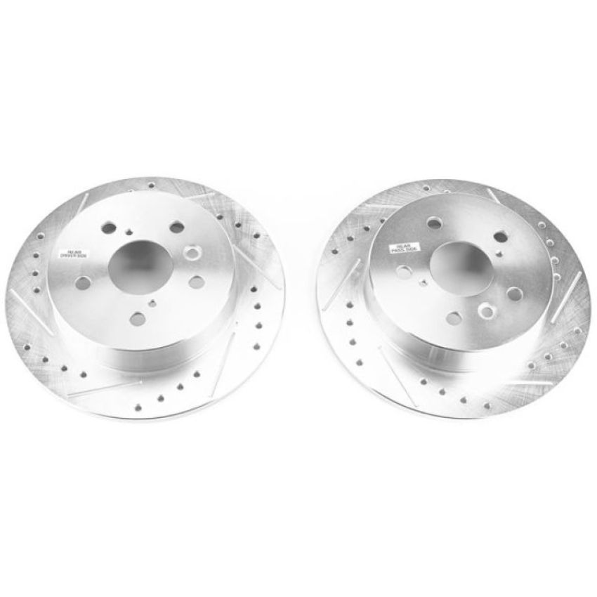 PowerStop JBR1764XPR PowerStop Evolution Performance Drilled, Slotted & Plated Brake Rotor Pair