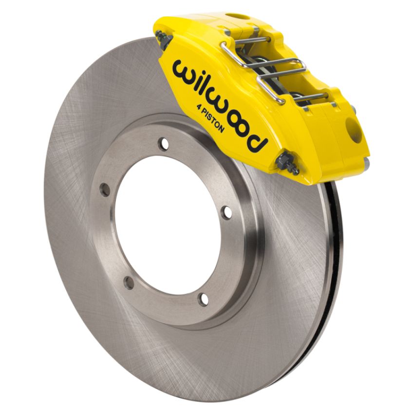 Wilwood 140-16946-Y 69-74 Porsche 911 Front Powerlite Brake Kit 3in MT Plain Face - Yellow
