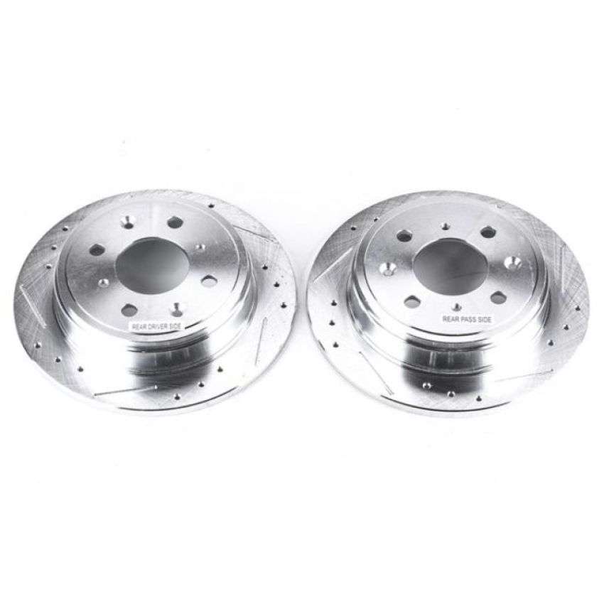 PowerStop JBR308XPR PowerStop Evolution Performance Drilled, Slotted & Plated Brake Rotor Pair