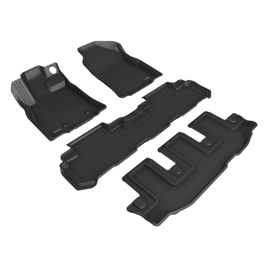 3D MAXpider L1SB03901509 19-24 Subaru Ascent Kagu Black Bench Seats R1 R2 R3