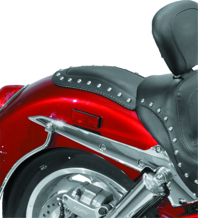 Mustang Motorcycle 78095 Mustang 04-09 Honda VTX1300 Fender Bib w/Studs - Black