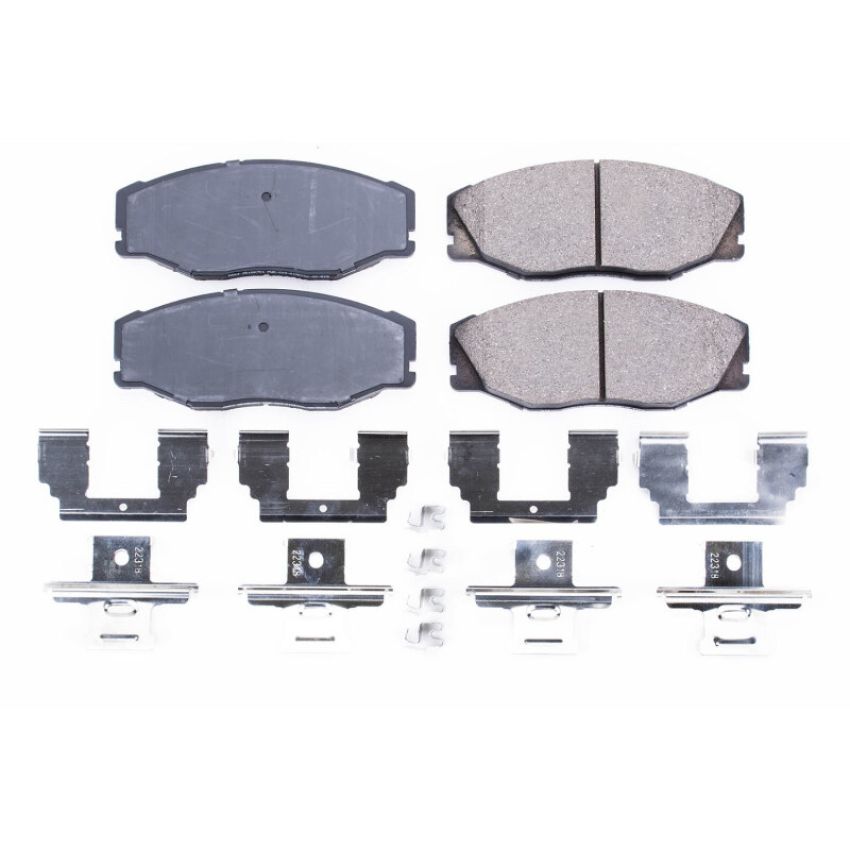 PowerStop 17-604 PowerStop - Z17 Low-Dust Ceramic Brake Pads with Hardware