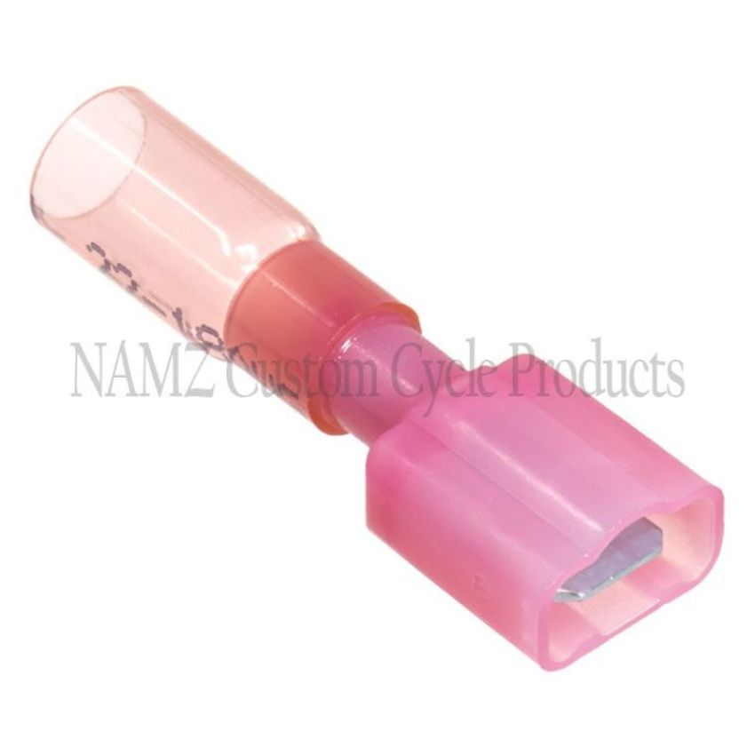 NAMZ NIS-19164-0015 Heat Sealable .25in. Male Quick Disconnect Terminals 22-18g (25 Pack)