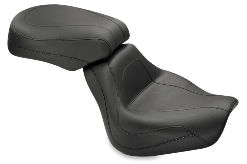 Mustang Motorcycle 75203 Mustang 00-07 Harley Softail Deuce Sport Touring Solo Seat - Black