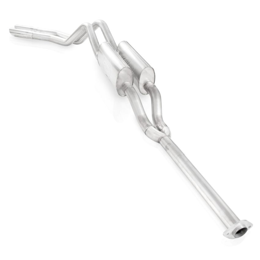 Stainless Works FT11CBY 2011-14 F-150 5.0L 3in Exhaust Y-Pipe S-Tube Mufflers Behind Passenger Rear Tire Ext