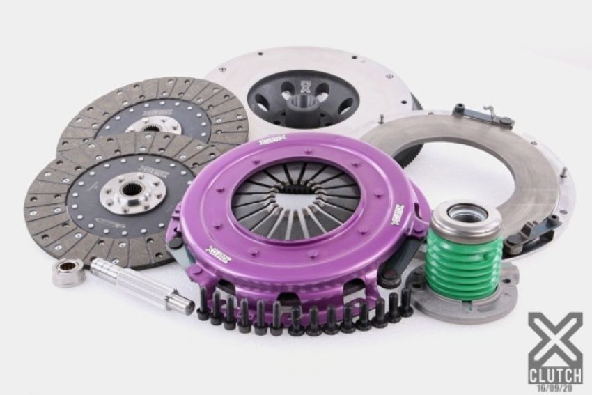 XCLUTCH XKFD27658-2G 18-24 Ford Mustang GT 5.0L 10.5in Twin Solid Organic Clutch Kit