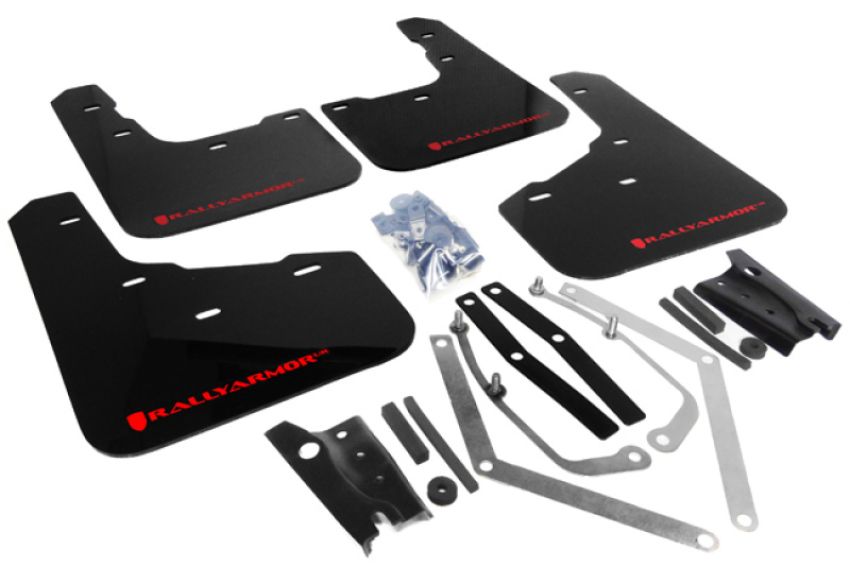 Rally Armor MF29-UR-BLK/RD Black Mud Flap/Red Logo