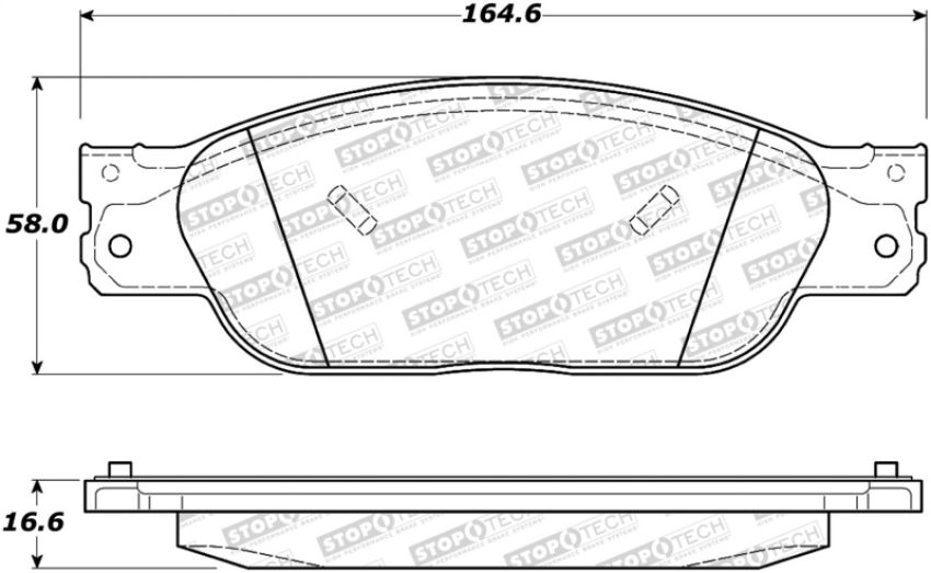 Stoptech 308.09330 Street Brake Pads