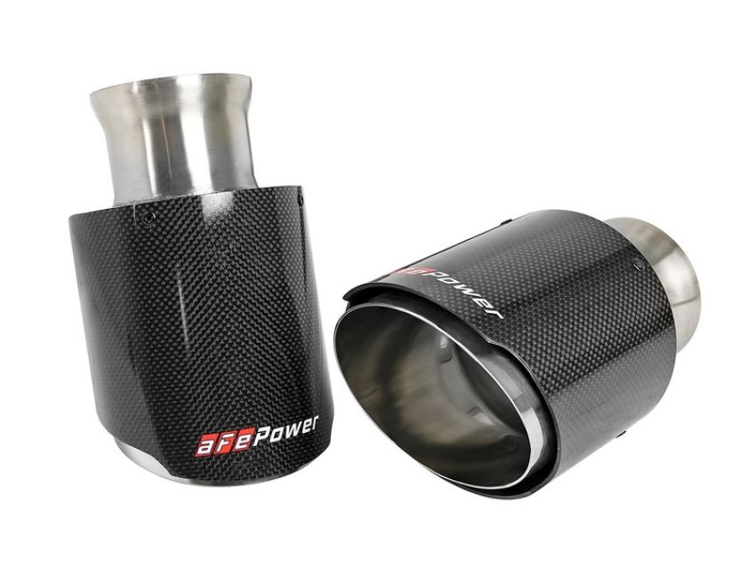aFe Power 49C32068-C MACH Force-Xp 4-1/2 IN Carbon Fiber OE Replacement Exhaust Tips