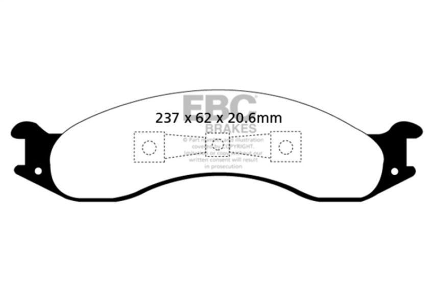 EBC Brakes UD557 Ultimax OEM Replacement Brake Pads