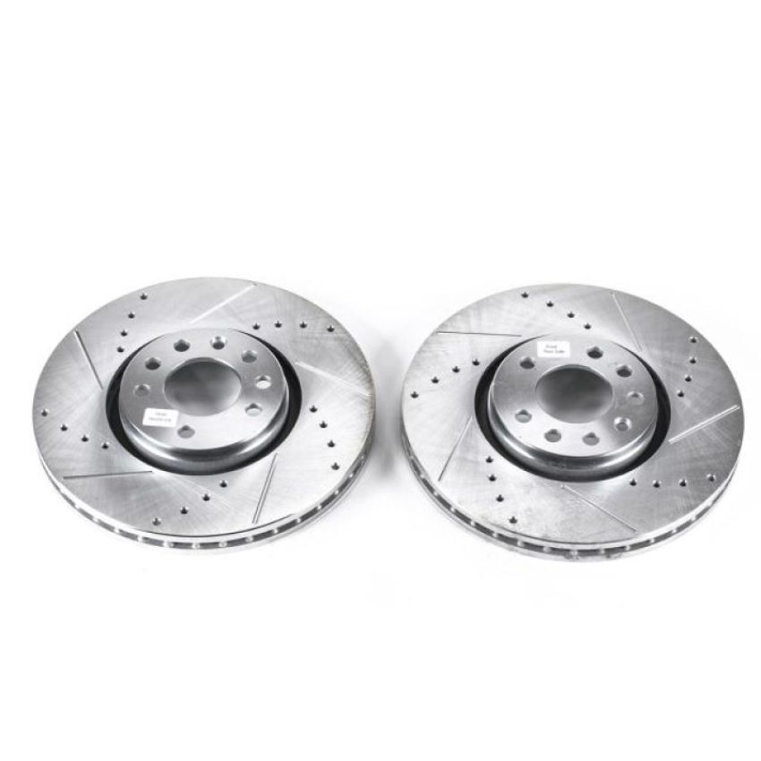 PowerStop EBR687XPR PowerStop Evolution Performance Drilled, Slotted & Plated Brake Rotor Pair