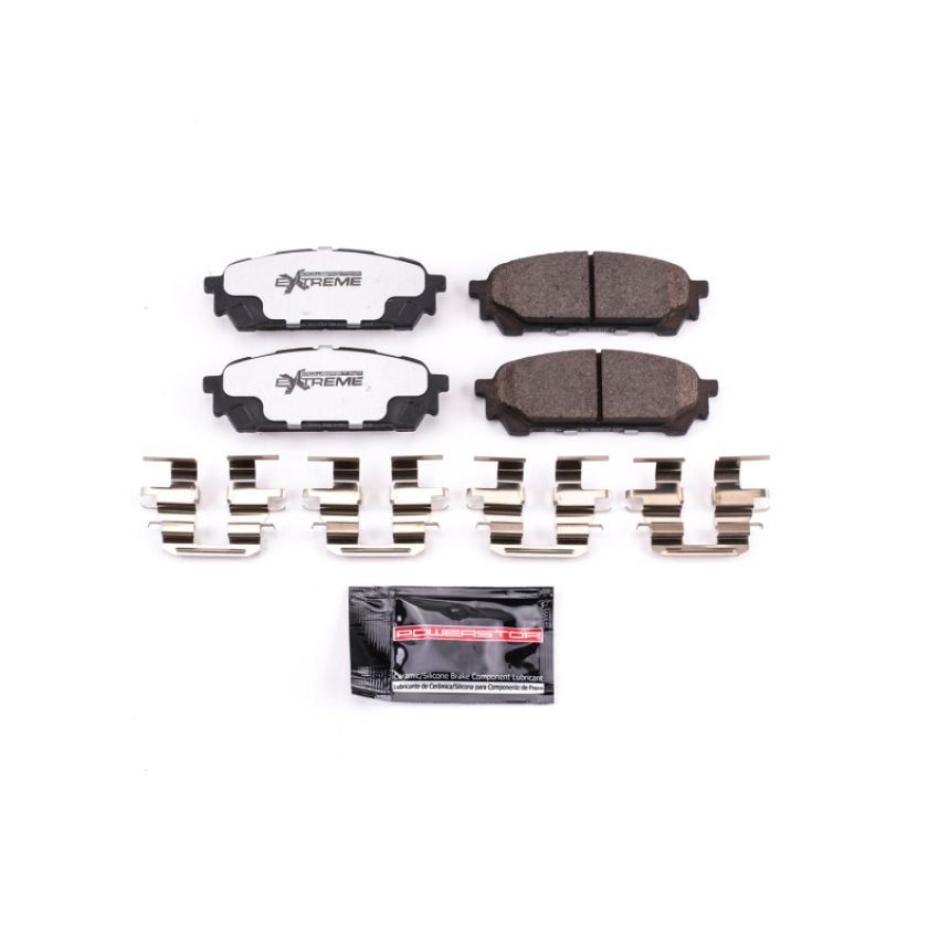 PowerStop Z26-1004 PowerStop - Z26 Performance Carbon-Fiber Ceramic Brake Pads with Hardware Kit