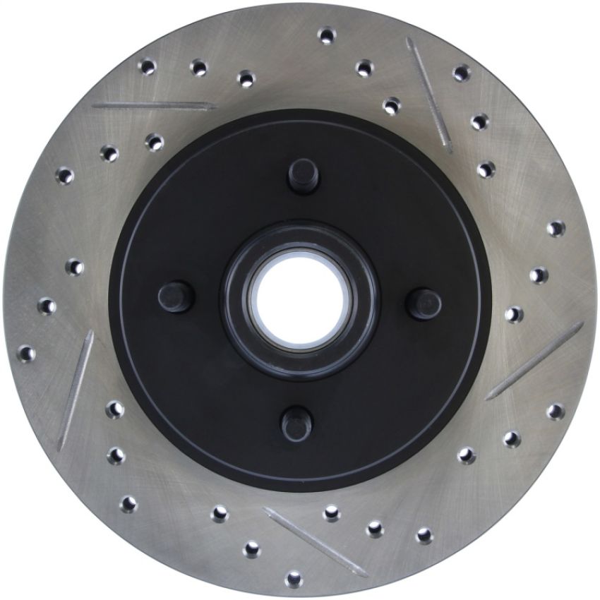 Stoptech 127.61026L Slotted & Drilled Sport Brake Rotor