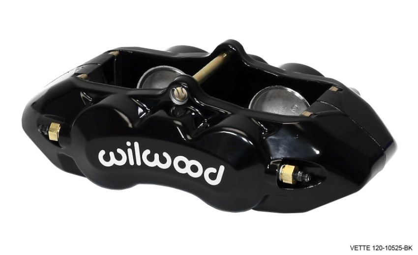 Wilwood 120-10525-BK Caliper-D8-4 Front Black 1.88in Pistons 1.25 Disc