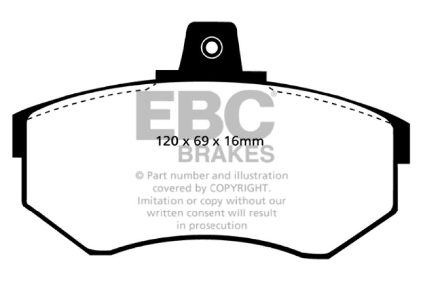 EBC Brakes DP3369/2C Redstuff Ceramic Low Dust Brake Pads