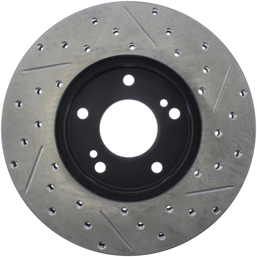 Stoptech 127.42050R Power Slot 6/89-96 Nissan 300ZX Slotted & Drilled Right Front Rotor