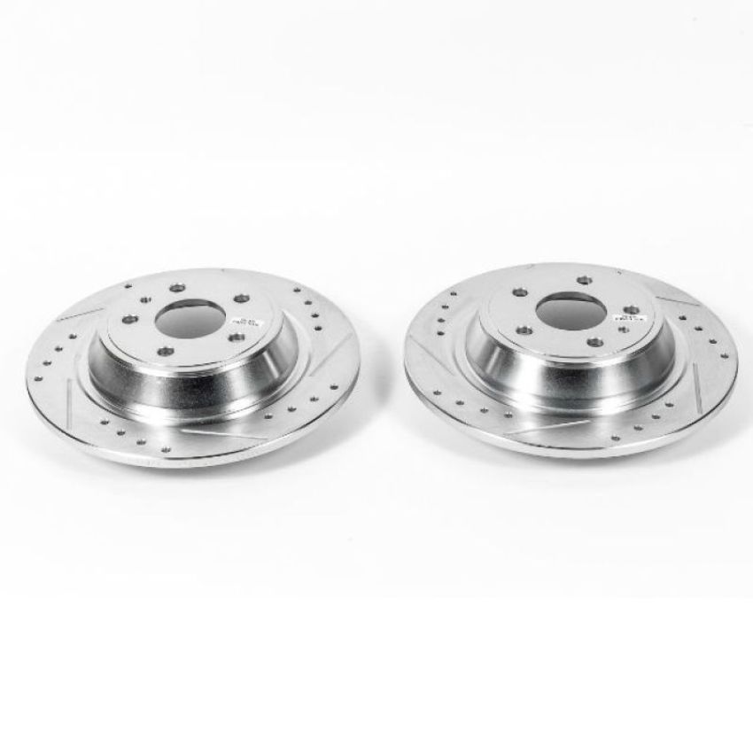 PowerStop AR85156XPR PowerStop Evolution Performance Drilled, Slotted & Plated Brake Rotor Pair