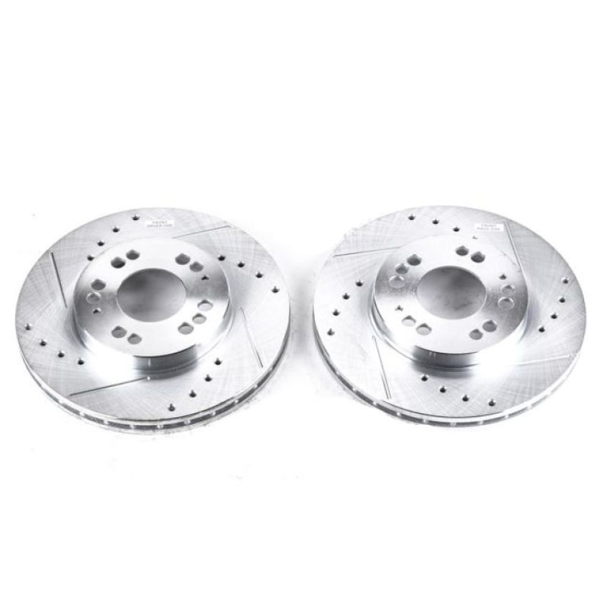 PowerStop JBR583XPR PowerStop Evolution Performance Drilled, Slotted & Plated Brake Rotor Pair