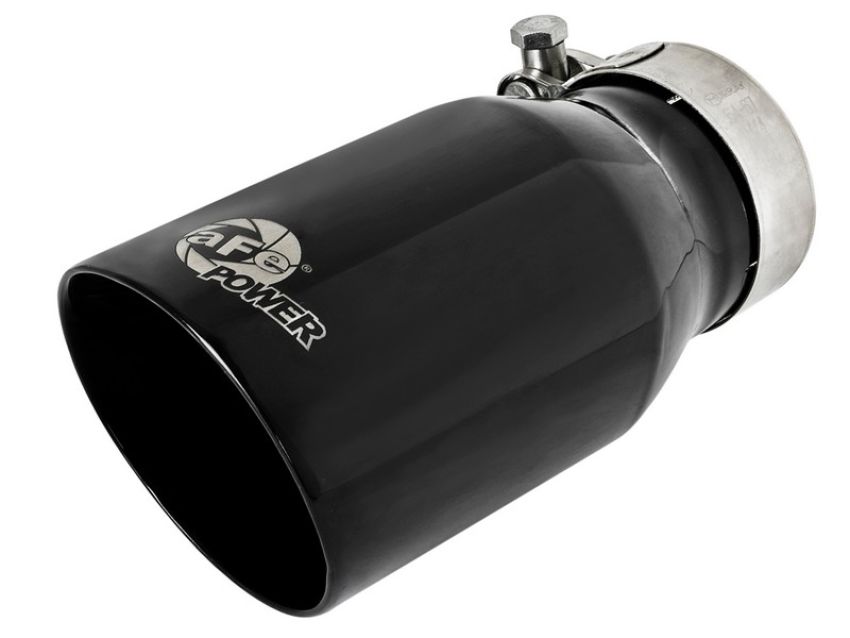 aFe Power 49T25354-B07 MACH Force-Xp 409 Stainless Steel Clamp-on Exhaust Tip Black