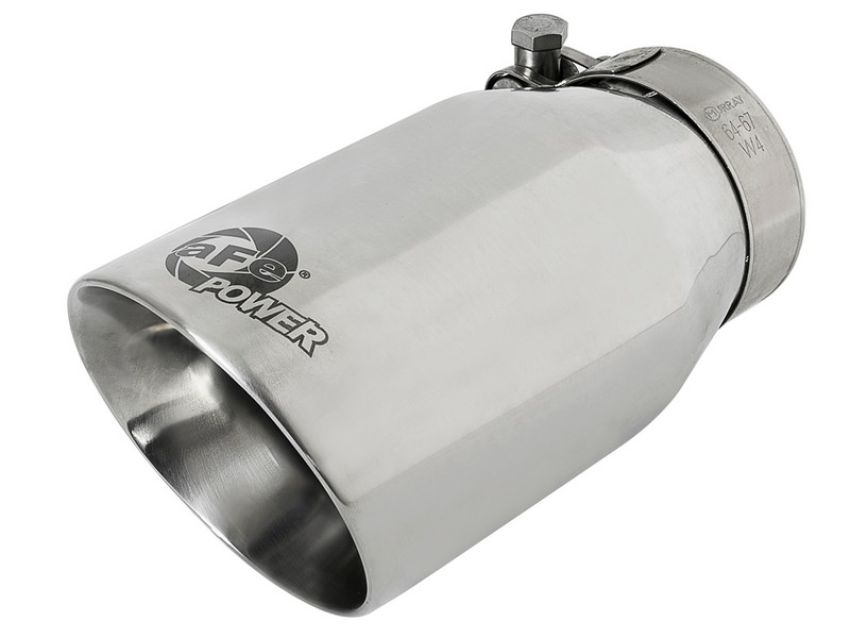 aFe Power 49T25354-P07 MACH Force-Xp 304 Stainless Steel Clamp-on Exhaust Tip Polished