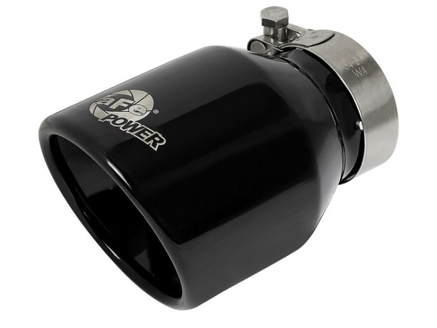 aFe Power 49T25404-B06 MACH Force-Xp 409 Stainless Steel Clamp-on Exhaust Tip Black