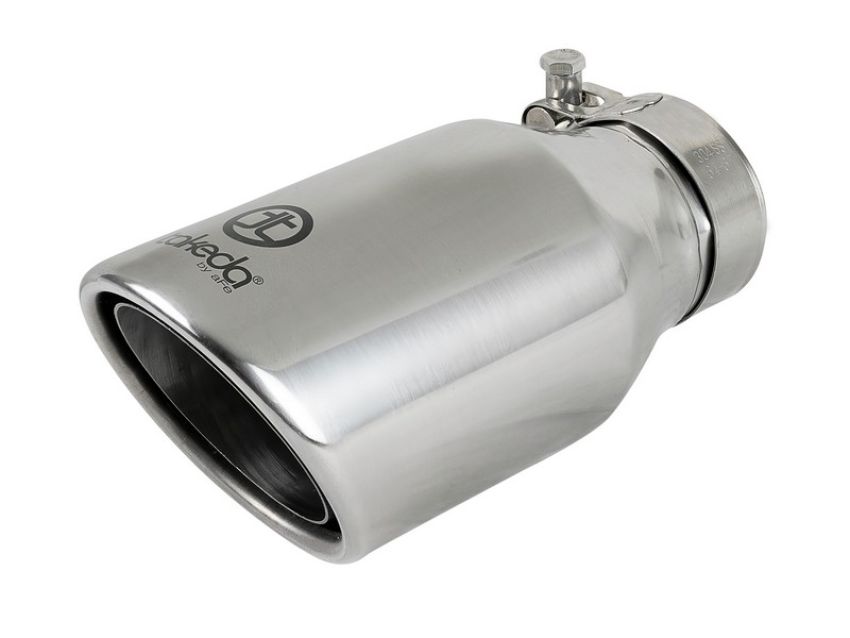 aFe Power 49T25404-P08 Takeda 304 Stainless Steel Clamp-on Exhaust Tip Polished
