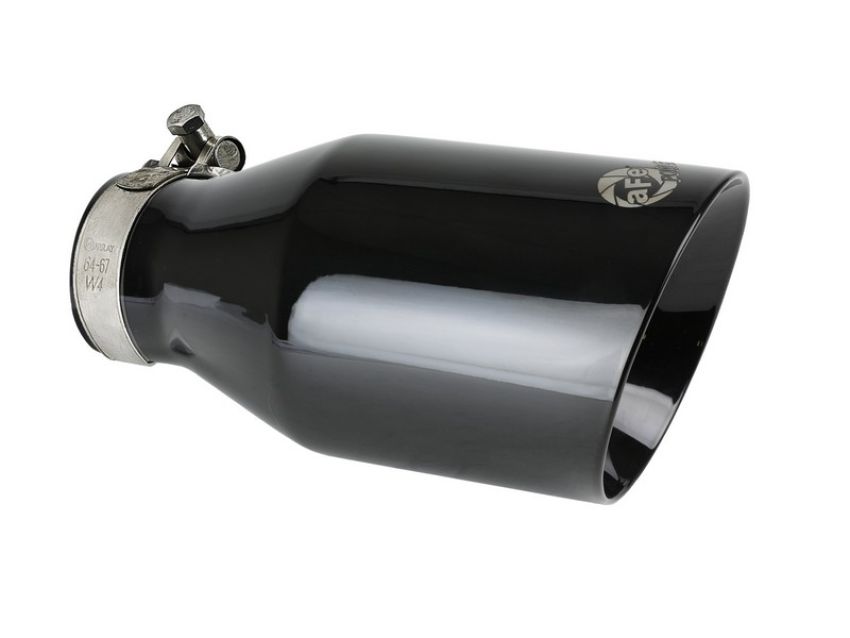 aFe Power 49T25454-B091 MACH Force-Xp 409 Stainless Steel Clamp-on Exhaust Tip Black