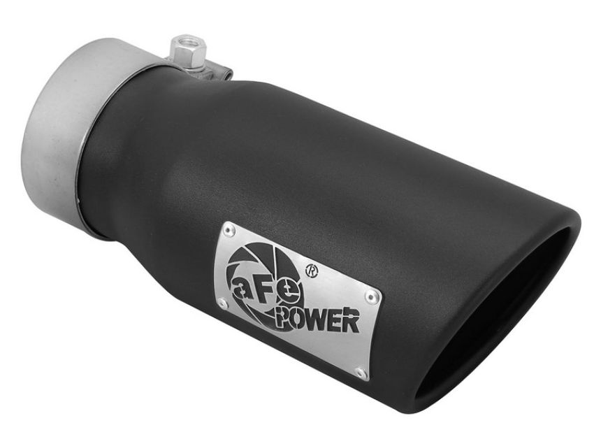 aFe Power 49T30401-B09 MACH Force-Xp 409 Stainless Steel Clamp-on Exhaust Tip Black