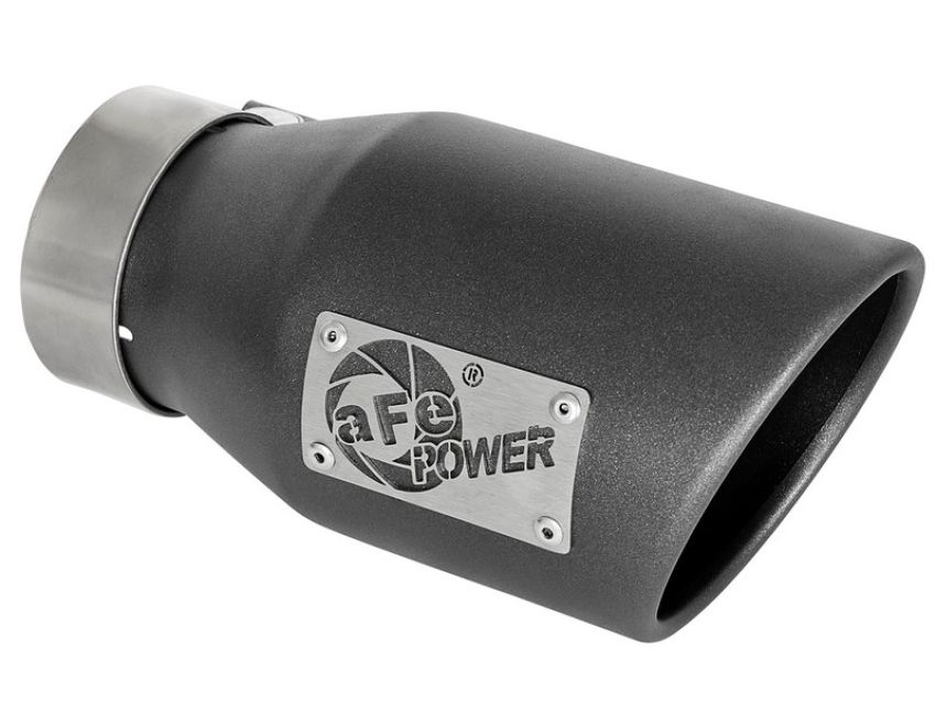 aFe Power 49T30451-B091 MACH Force-Xp 409 Stainless Steel Clamp-on Exhaust Tip High-Temp Metallic Black