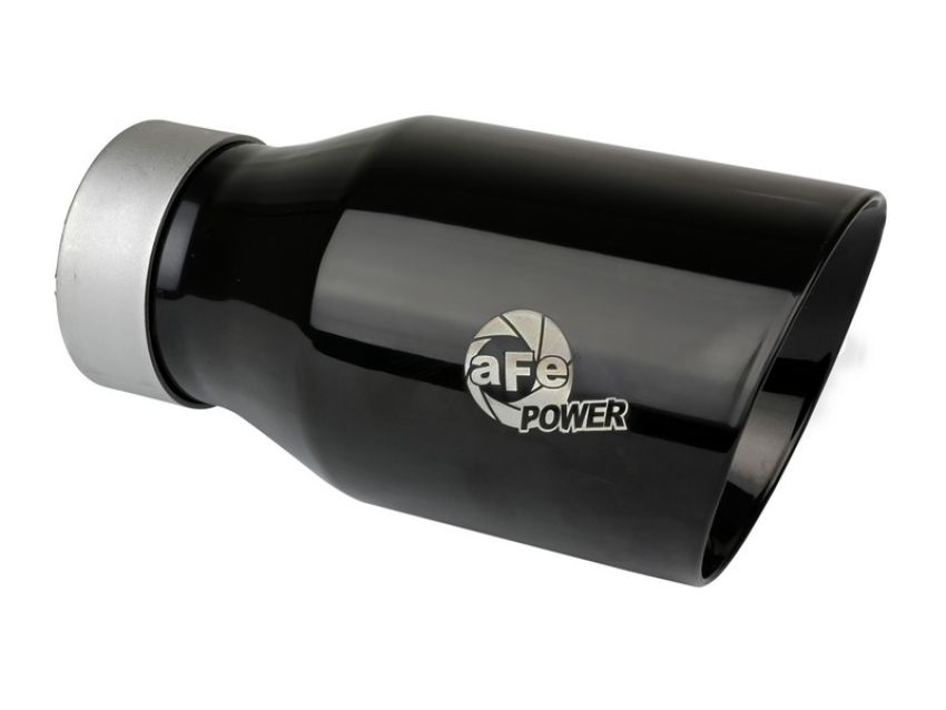aFe Power 49T30454-B093 MACH Force-Xp 304 Stainless Steel Clamp-on Exhaust Tip Black