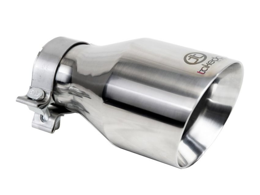 aFe Power 49T30504-P09 Takeda 304 Stainless Steel Clamp-on Exhaust Tip Polished