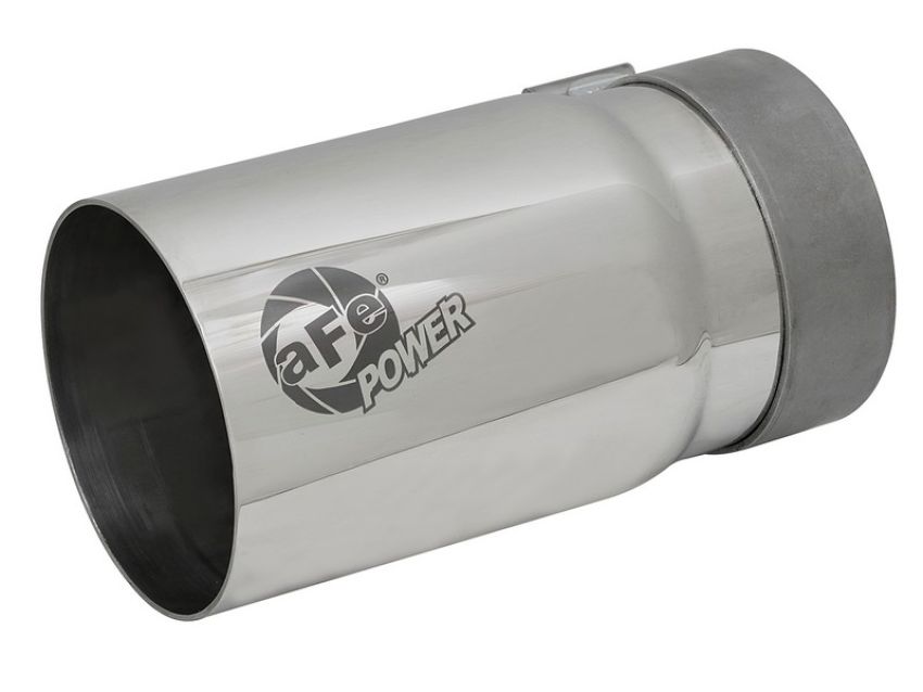 aFe Power 49T35404-P07 MACH Force-Xp 304 Stainless Steel Clamp-on Exhaust Tip Polished - Right - Exit