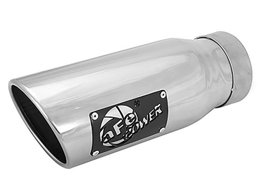 aFe Power 49T35452-P12 MACH Force-Xp 304 Stainless Steel Clamp-on Exhaust Tip Polished - Left - Exit