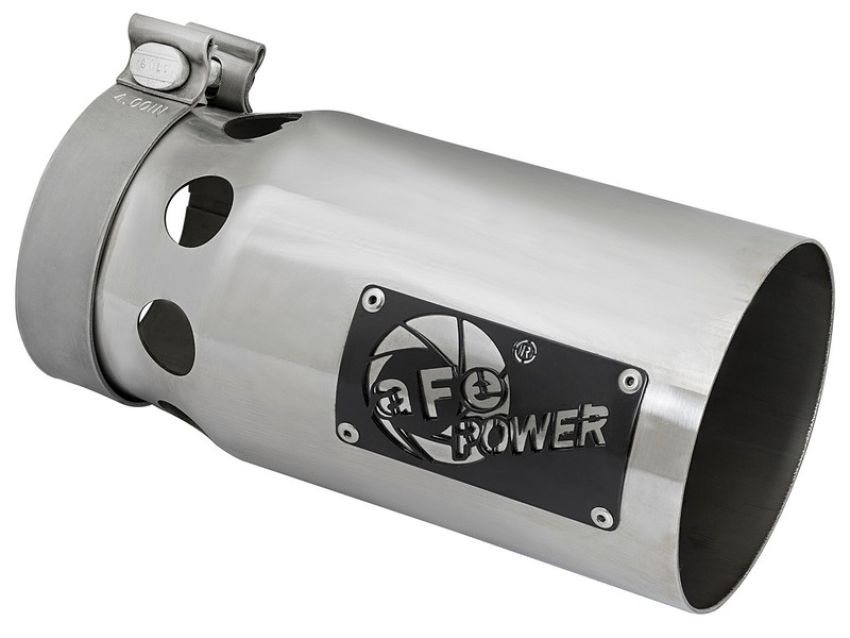 aFe Power 49T40501-P10 Rebel XD Series 409 Stainless Steel Clamp-on Exhaust Tip Polished